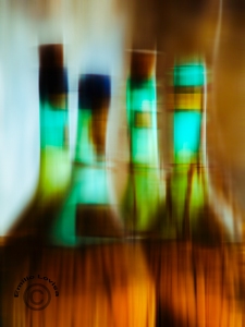 Vino Italiano - Italian Wicker Wine Bottles - modern photographic art 